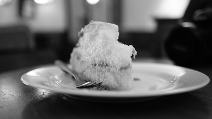 Kuchen in Schwarzweiss