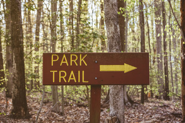 Park Trail Sign