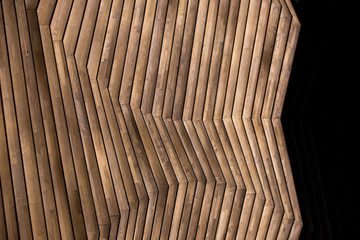 wooden blocks stacked as wall