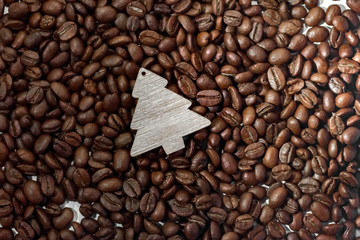 coffee beans. roasted coffee. background.