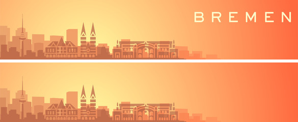 Obraz premium Bremen Beautiful Skyline Scenery Banner