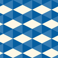 Contemporary geometric pattern. Repeated triangles ornament. Modern geo abstract background. Seamless surface design. Mosaic wallpaper. Digital paper, textile print. Vector illustration