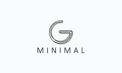 g minimal logo design,letter g logo,minimalist letter g logotype