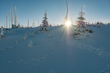 Sonnenuntergang Winter