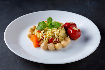 Quinoa salad with stuffed pepper
