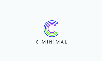 c minimal logo design,letter c logo,minimalist letter c logotype