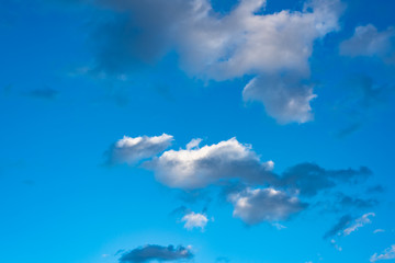 Blue sky with white clouds