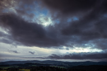 Dramatische Wolken