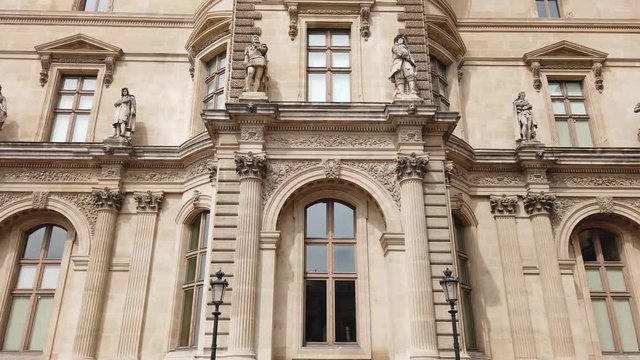 The stunning architecture of the Louvre in Paris