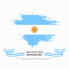 Argentina flag vector. can be used for Independence Day celebrations or other events