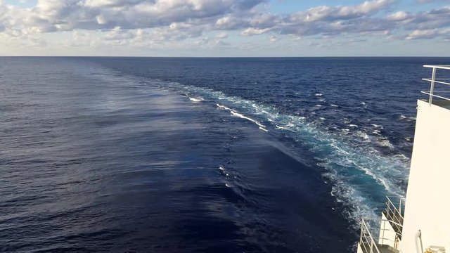 Vessel turning in water aft