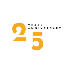 25 Years Anniversary Template Design