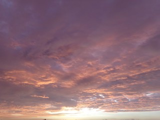 Clouds at dusk