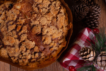 Christmas decoration panettone
