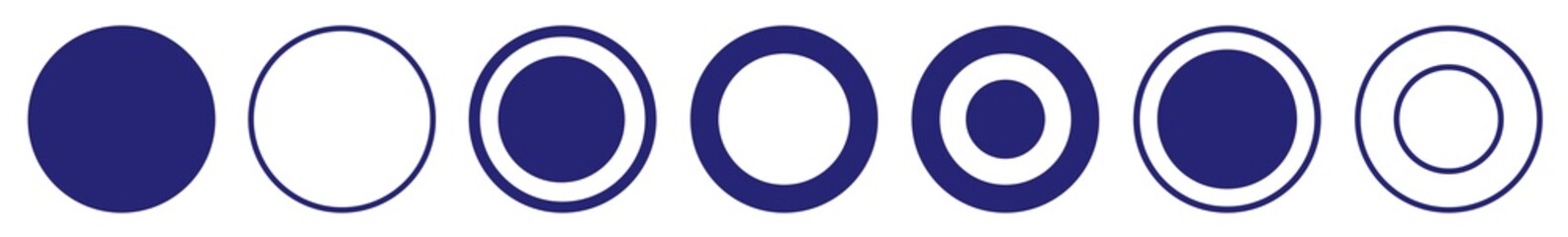 Label Circle Blue | Circles | Logo Sticker | Emblem Round | Icon | Variations