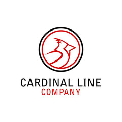 Cardinal Line company logo template for comercial use