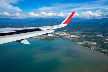 aerial view from plane