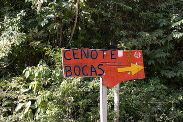 Cenote siete Bocas Quintana Roo Mexico 