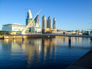 Naklejka premium brige and canal in Buenos Aires Argentina South America 