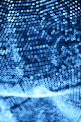 Rows of colorful lights on black background. Festive concept.