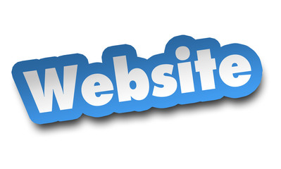 website concept 3d illustration isolated