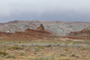landscape of mountains