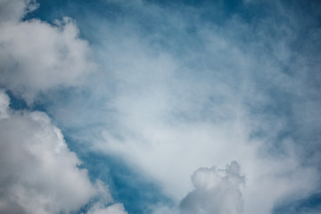 Gray sky with clouds. Bad weather