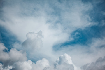 Gray sky with clouds. Bad weather