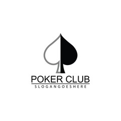 Poker Club Logo Design for Casino Business, Gamble, Card Game, Speculate, etc