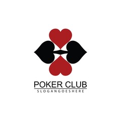 Poker Club Logo Design for Casino Business, Gamble, Card Game, Speculate, etc