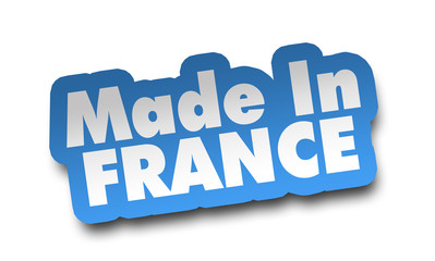 made in france concept 3d illustration isolated