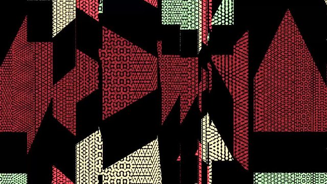 Geometric Shapes and Halftones Loop