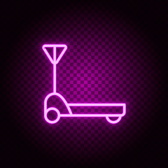 cart, delivery, pallet neon icon. Pink neon vector icon