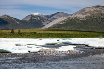 Aufeis in the Firth River Northern Canada
