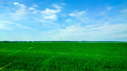 road and farm Brest City of Belarus