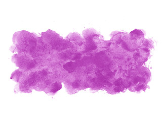 Purple abstract watercolor background. Purple watercolor scribble texture. Abstract watercolor on white background. It is a hand drawn.