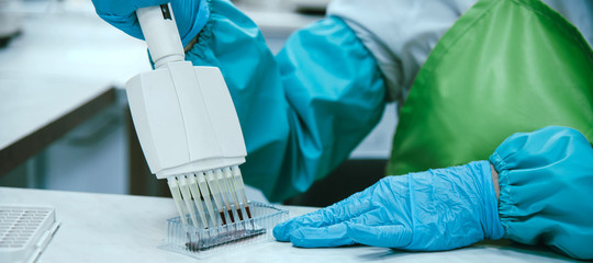 Medical lab equipment. Blood test. Medical concept