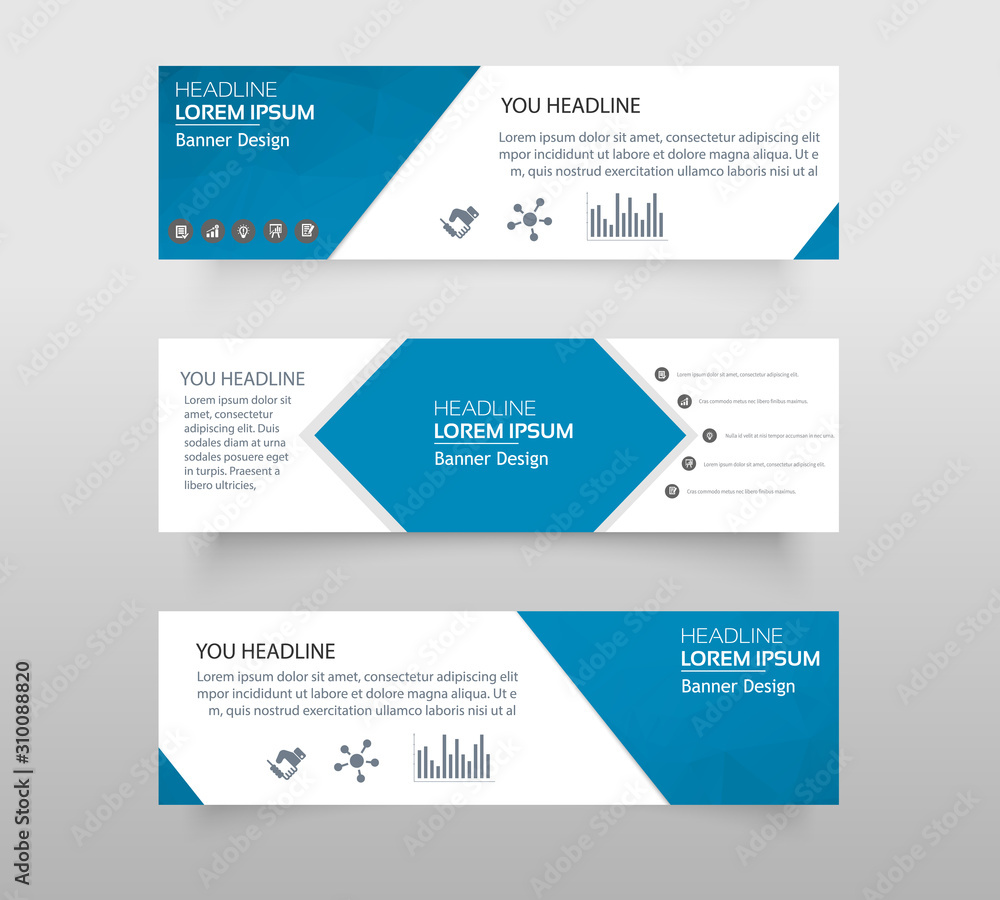 Poster vector abstract geometric design banner web template. web banner modern low polygon set background d