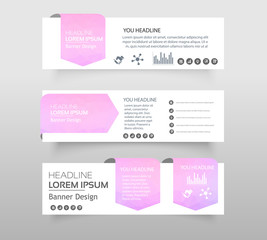 Abstract of Infographic web banner modern low polygon set background design, Geometric background. eps10 vector illustration.