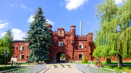 historical castle Brest City of Belarus Europe