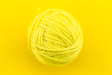 yarn color yellow on yellow background.