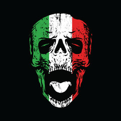 Italy Nationalism Till the end Graphic Illustration Vector Art T-shirt Design