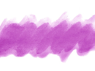 Purple abstract watercolor background. Purple watercolor scribble texture. Abstract watercolor on white background. It is a hand drawn.