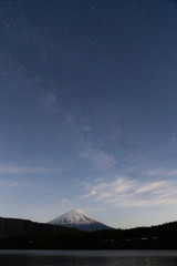 Fototapeta na wymiar 西湖からの富士山 / Mt.Fuji from Saiko