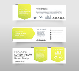 Abstract of Infographic web banner modern low polygon set background design, Geometric background. eps10 vector illustration.