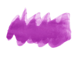 Purple abstract watercolor background. Purple watercolor scribble texture. Abstract watercolor on white background. It is a hand drawn.