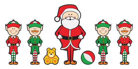 Santa Claus and the Little Helpers