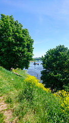 River Grodno city Belarus Europe