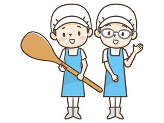 調理師　エプロン