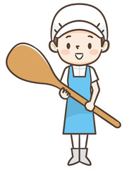 調理師　エプロン